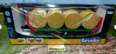 Bruder Ballentransportanhänger mit 8 Rundballen,1:16,neu in OVP