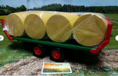 Bruder Ballentransportanhänger mit 8 Rundballen,1:16,neu in OVP