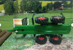 3155-Forstanhänger m.Baumstämmen,geb.sehr guter Zustand,1:32