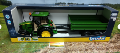 Bruder John Deere 5115 M mit Bordwandanhänger, 1:16, neu in OVP