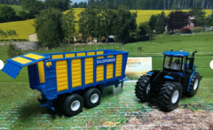 1947 - New Holland t9.860 mit silagewagen,1:50,neu in OVP