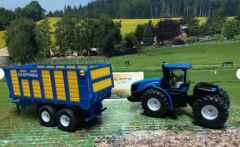 1947 - New Holland t9.860 mit silagewagen,1:50,neu in OVP