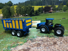 1947 - New Holland t9.860 mit silagewagen,1:50,neu in OVP