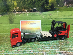 1763-MAN LKW mit Linde Gabelstapler,neu in OVP,Neuheit 1/20226
