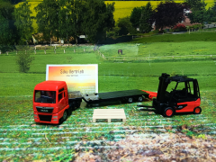 1763-MAN LKW mit Linde Gabelstapler,neu in OVP,Neuheit 1/20226