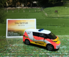 1113-VW Buzz Krankenwagen, Siku Blister, Neuheit 2026