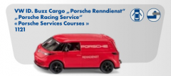 1121-VW ID.Buzz Cargo Porsche Renndienst,Siku Blister,Neuheit 2/2026