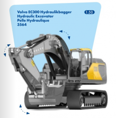3564-Volvo EC300 Hydraulikbagger,1:50, Neuheit 2/2026