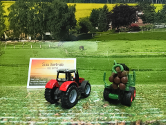 1134-Massey Ferguson mit Forstanhänger,Siku Blister,Neuheit 2/2026