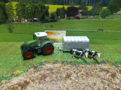 1956 - Fendt  mit Viehanhänger,1:50,neu in OVP