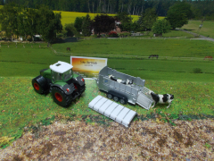 1956 - Fendt  mit Viehanhänger,1:50,neu in OVP