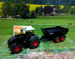 2001-Fendt mit Krampe Muldenipper HP20,1:50,Black Edition,neu