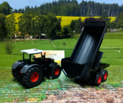 2001-Fendt mit Krampe Muldenipper HP20,1:50,Black Edition,neu