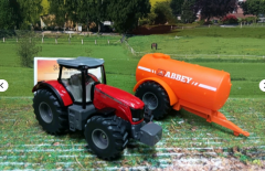 2003-Mf mit Fasswagen ,Irrland Edition,sonderedition, neu ,Traktor