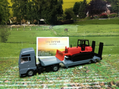 1762-MAN Lkw mit Planierraupe, Neuheit 2026,neu in OVP