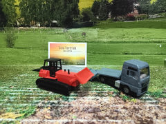 1762-MAN Lkw mit Planierraupe, Neuheit 2026,neu in OVP