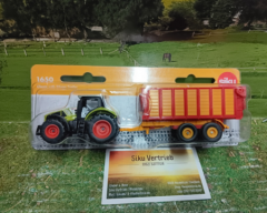 1650-Claas mit Silagewagen,Neuheit, Siku Blister,neu in OVP