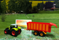 1650-Claas mit Silagewagen,Neuheit, Siku Blister,neu in OVP