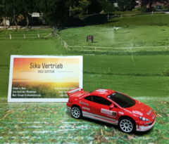Majorette Peugeot 307 WRC, 1:64,neu in OVP,metall/kunststoff,älteres Modell