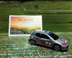 Majorette Peugeot 206 WRC, 1:64,neu in OVP,metall/kunststoff,älteres Modell