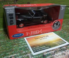 Welly  Modells, Mercedes Benz 300S ,  1:24,neu in OVP, Oltimer, schwarz