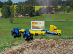 1805 - LKW mit New Holland Traktoren,1:87,neu in OVP