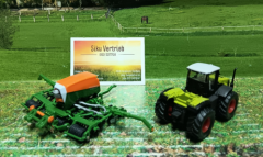 1826 - Traktor mit Sämaschine,neu in OVP,1:87