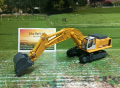 1874 - Liebherr Hydraulikbagger, 1:87,neu in OVP, Baustelle,Bagger