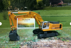 1874 - Liebherr Hydraulikbagger, 1:87,neu in OVP, Baustelle,Bagger