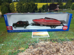 2543 - Pkw mit Anhänger und Motorboot,1:50,neu in OVP