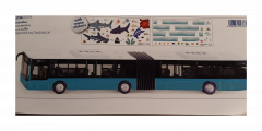 3736 - Gelenkbus,1:50,neue Farbe 2024-türkies/schwarz,mit Stickerbogen,neu in OVP