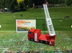 1015 - Feuerwehrdrehleiter,Siku Blister,neu in OVP