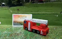 1015 - Feuerwehrdrehleiter,Siku Blister,neu in OVP