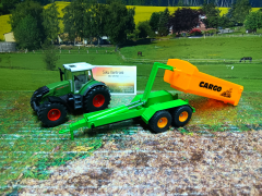 1989 - Fendt mit Hakenliftmulde,1;50,neu in OVP