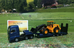 1790 - MAN  mit Tieflader und JCB Radlader,1:87,neu in OVP