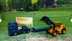 1790 - MAN  mit Tieflader und JCB Radlader,1:87,neu in OVP