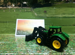 1395 - John Deere mit Frontlader,Siku Blister,neu in OVP