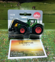 1539 - Fendt mit Ballengreifer,siku Blister,neu in OVP