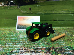 1540 - John Deere mit Baumstammgreifer,Siku Blister,neu in OVP
