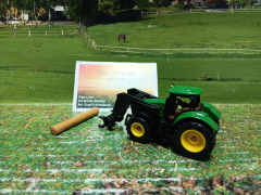 1540 - John Deere mit Baumstammgreifer,Siku Blister,neu in OVP