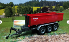 6786 - 3-Achs-Hakenliftfahrgestell mit Mulde,1:32,neu in OVP