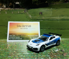 1525 - Chevrolet Corvette ZR1 Polizei,Siku Blister,neu in OVP