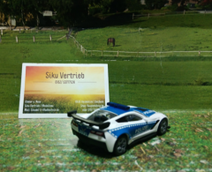 1525 - Chevrolet Corvette ZR1 Polizei,Siku Blister,neu in OVP