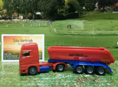 1630-Halfpipe Muldenkipper,neuwertig ohne OVP,alte Blister Serie,Vitrinenmodell