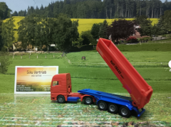 1630-Halfpipe Muldenkipper,neuwertig ohne OVP,alte Blister Serie,Vitrinenmodell